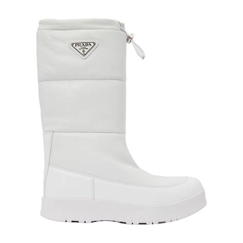 prada white winter boots|prada snakeskin boots.